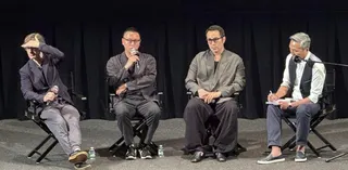 「深度安靜」首映現場滿座，放映結束後張孝全和沈可尚參與座談，座談持續到午夜，場內...