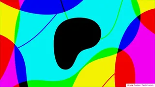Patreon logo with colorful background