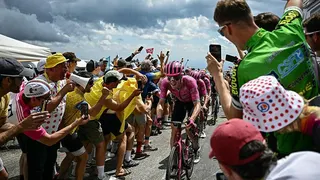 Tour de France fans on Le Markstein