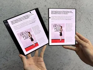 Samsung Galaxy Z Fold8（圖右）採用7.6吋4：3內頁螢幕，...