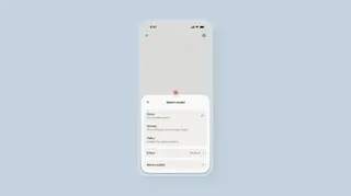 Screen shows Claude Voice 2's new model picker menu
