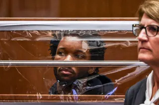 US singer D4vd is seen during his court appearance at Clara Shortridge Foltz Criminal Justice Centre in Los Angeles April 20, 2026. — AFP pic