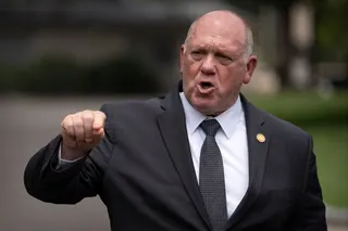 White House border tsar Tom Homan outside the White House in Washington. Photo: AP