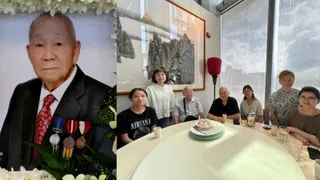 家人上个月才为罗沿龙庆祝95岁生日。