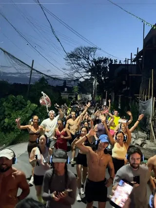 Some Indonesian residents in Bali say they have been excluded from joining the Canggu-based Entourage running club. Photo: Handout