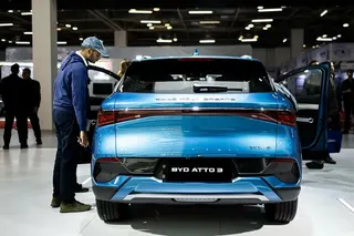 比亞迪電動汽車。 圖：翻攝新浪網（資料照）