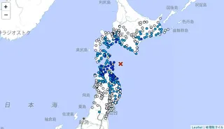 日本青森縣東部外海當地時間1日上午11時48分左右發生規模5.8地震，北海道、青...