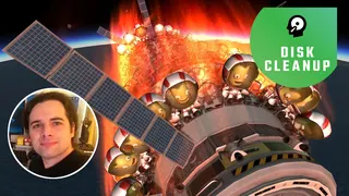 Felipe Falanghe in front of a Kerbal backdrop