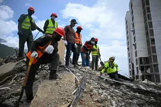 Rescue teams and family members continue to sift through the rubble in search of victims and loved ones, with nearly 17,000 people injured in the tremors. — AFP pic