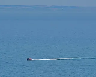 An RNLI lifeboat in the Channel