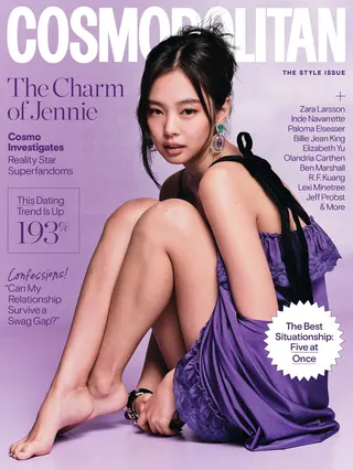 Jennie分享現在學會愛自己。翻攝IG@cosmopolitan