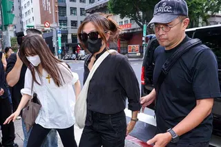 丁噹到場送好友最後一程。記者沈昱嘉／攝影