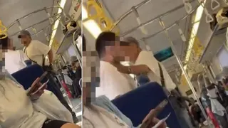 台湾75岁老翁车厢训女儿 列车长劝阻爆肢体冲突