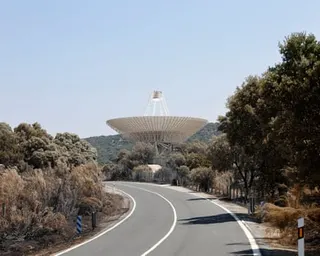 A Nasa station seen from a road.