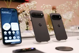 Google Pixel 11 Pro Matte Black on Stands
