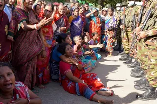 Relatives mourn after a toxic gas leak killed at least eight people at Ferdaus shipyard in Bangladesh’s Chittagong on Friday. Photo: AFP