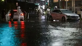 日本关东甲信暴雨成灾 造成至少一人死亡
