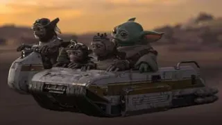 Shot from Star Wars The Mandalorian and Grogu featuring Grogu and Anzellans