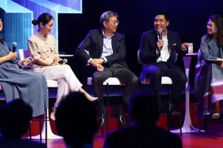 From left: NUS’ Prof Yupana Wiwattanakantang; Daya Selaras’ Cynthia Handriani Wijaya; Eu Yan Sang’s Richard Eu and Richie Eu; and UOB Private Bank’s Angela Koh.