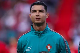 Cristinao Ronaldo reacts.