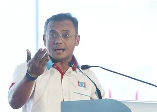PKR vice-president Datuk Seri Amirudin Shari at the 2026 PKR National Congress in Melaka. -- NSTP/HAIRUL ANUAR RAHIM