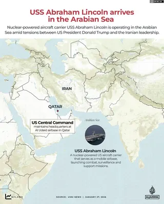 INTERACTIVE - USS Abraham Lincoln arrives in the Arabian Sea - JAN 27, 2026-1769503500