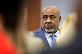 Duane Davis looks on during opening statements in his murder trial, related to the 1996 killing of rapper Tupac Shakur, at Clark County District Court at the Regional Justice Center in Las Vegas, Nevada, on August 17, 2026.