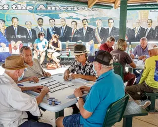 Seniors playing in Maximo Gomez Park, Florida.