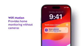 WiFi Motion sends notifications through the Xfinity app when movement is detected from Wi-Fi-connected devices in your home.