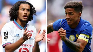 Ayyoub Bouaddi and Enzo Fernandez
