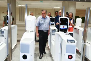 Transport Minister Anthony Loke said the use of QR codes was not the only clearance method available to travellers at the Customs, Immigration and Quarantine (CIQ) Complex at the RTS Link Bukit Chagar. — Bernama pic