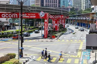 The scene of the incident at the Jalan Sultan Ismail junction, which claimed the lives of three members of the same family. NSTP/HARI ANGGARA