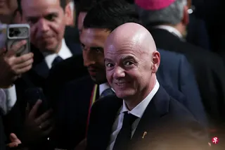 英超联赛首席执行官马斯特斯认为，国际足联需要一名新的主席候选人去挑战现任主席因凡蒂诺（图），并进行治理改革。 （路透社档案照片）