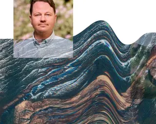 An edited image of permafrost