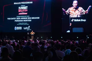 Prime Minister Datuk Seri Anwar Ibrahim delivers a speech at the launch of the TikTok Shop Summit Malaysia 2026 today. BERNAMA PIC