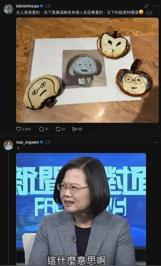 蕭美琴「亮出DIY作品」蔡英文看傻眼！突揪人參戰「復刻小英蘑菇頭」