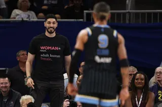 Former basketball player Enes Kanter Freedom and Natasha Cloud