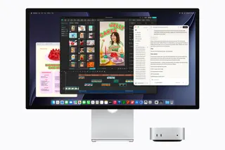 Mac mini with M6 is shown with a display running Perplexity.