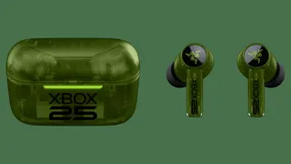 The Xbox 25th anniversary special edition Razer Hammerhead earbuds