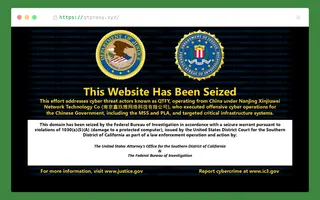 an FBI seizure notice