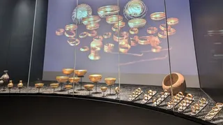Bowls and jewels taken from the Villena museum on Thursday