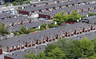 Temporary housing units in Nagoya for athletes competing at the 2026 Asian Games. Photo: Kyodo