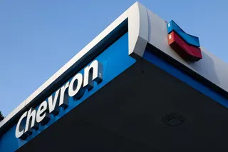 Una gasolinera Chevron en San Mateo, California.