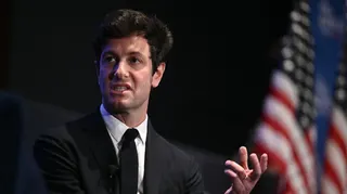 Thrive Capital founder Joshua Kushner speaking at a conference
