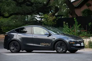 A Tesla Inc. robotaxi