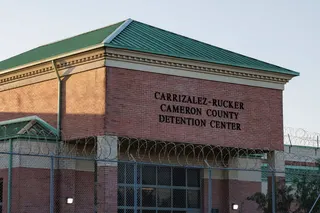 The Carrizalez-Rucker Cameron County Detention Centre, where ICE officer Christian Castro was held, is shown in Brownsville, Texas, in August. Photo: AP