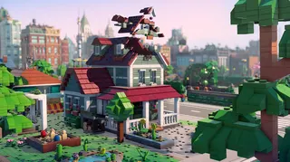 A Lego home in Lego Skylines