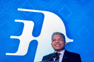 Malaysia Aviation Group (MAG) president and chief executive officer Captain Nasaruddin A. Bakar speaks during a press conference at Malaysia International Trade and Exhibition Centre (MITEC) in Kuala Lumpur on September 4, 2026. — Picture by Firdaus Latif