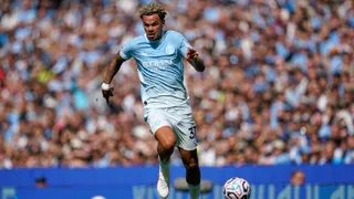 Manchester City's Nico O'Reilly during the English Premier League soccer match between Manchester City and Bournemouth in Manchester on August 23, 2026