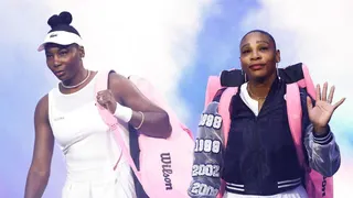 Venus and Serena Williams walk out onto Arthur Ashe Stadium at the 2026 US Open